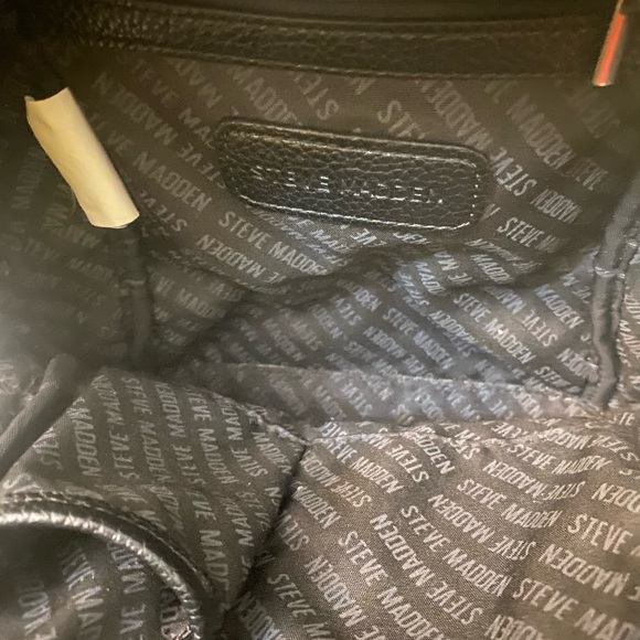 Steve Madden backpack black with silver studs. - Picture 9 of 10